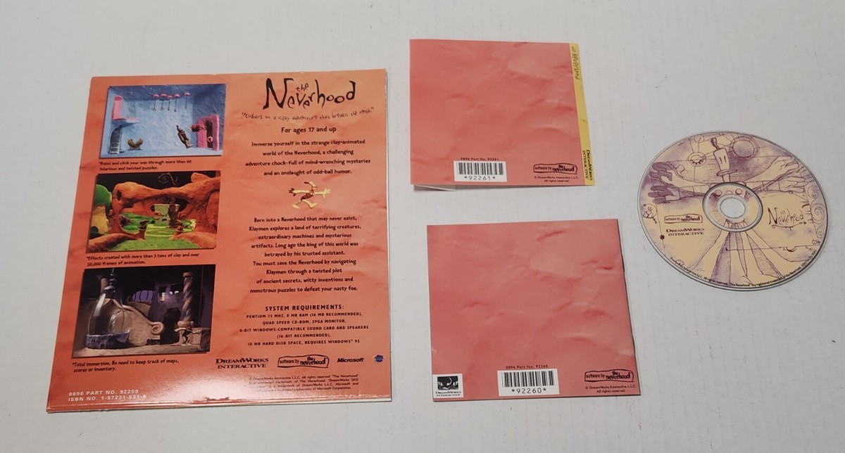 Windows95　CDソフト　the Neverhood ネバーフッド Windows95 CDソフト the Neverhood ネバーフッド The Neverhood