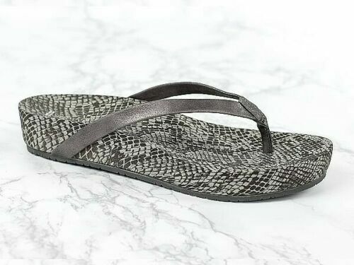 Revitalign Sandy Arch Supportive Platform Sandal Pewter Size 9