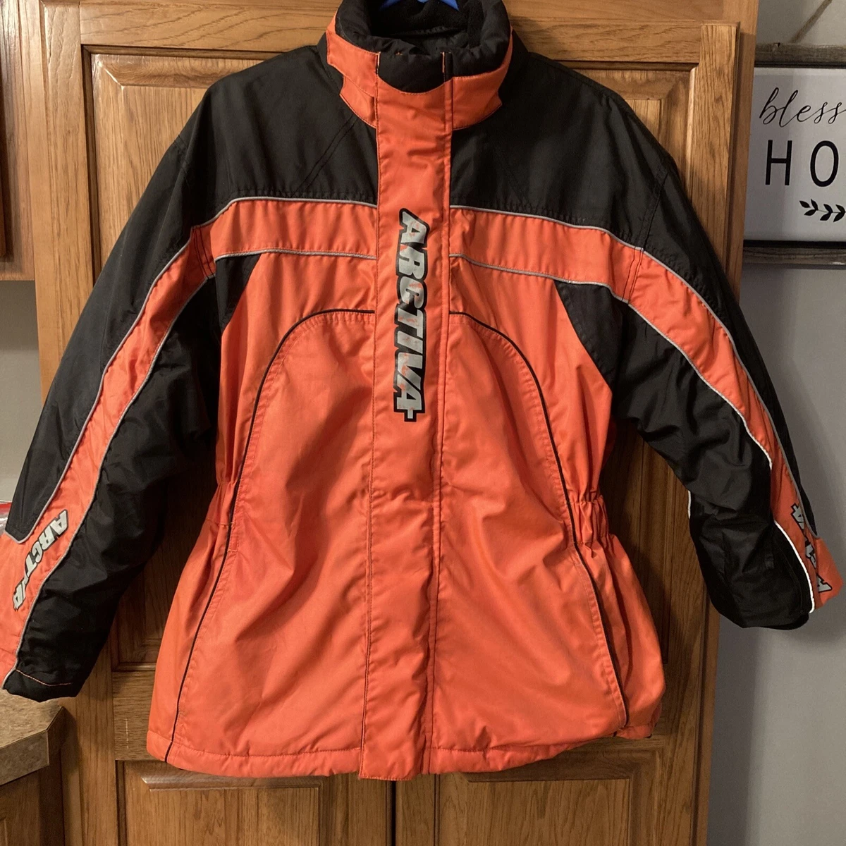 Orange snowmobile deals jacket