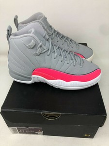 Air jordans 12 Retro Gris Lobo Racer grade-school Rosa Tamaño 4 | eBay
