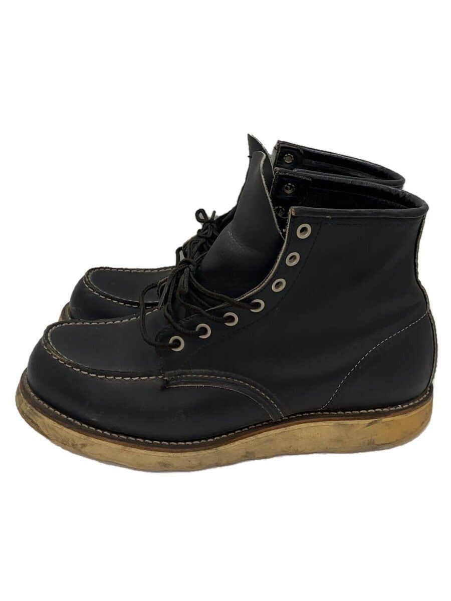 RED WING LACE UP BOOTS Black LEATHER 8179 Used | eBay