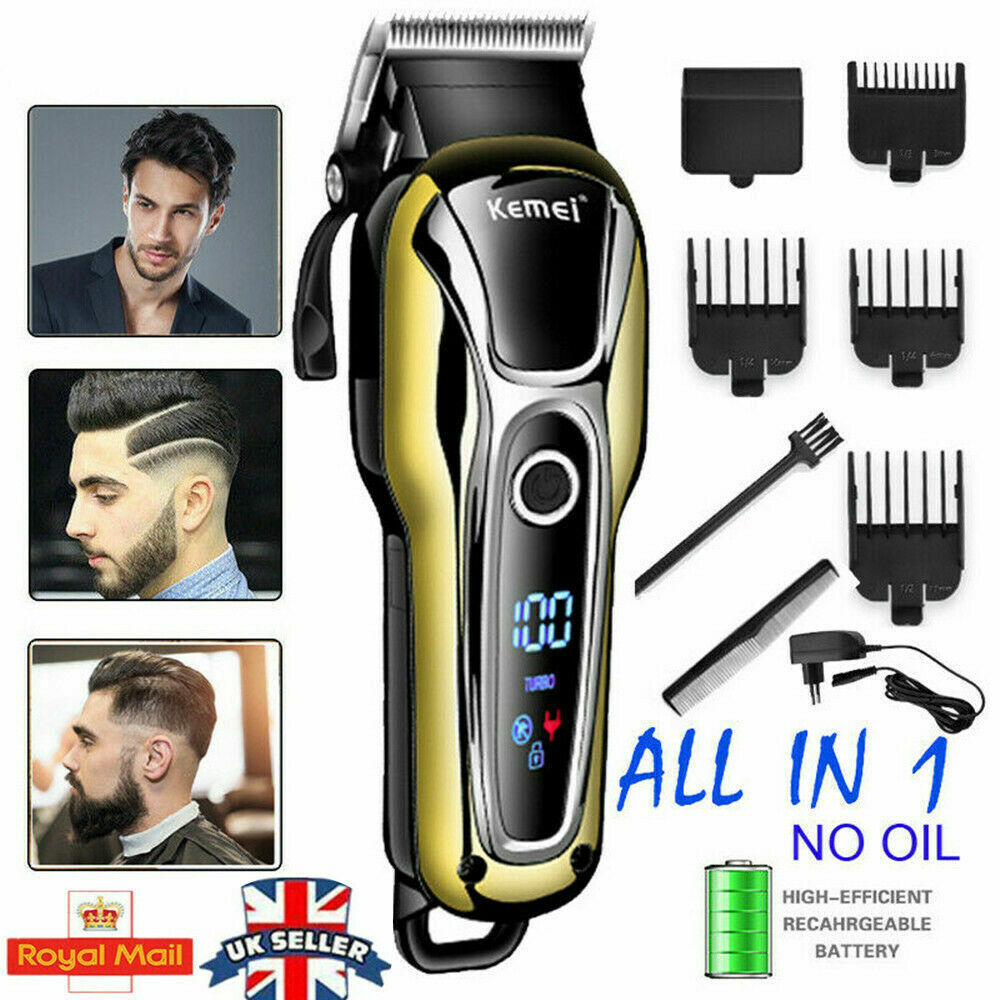 Professional Hair Clippers Men Basic Barber Set Mains Trimmer Shaver LED Display | eBay Professional Hair Clippers Men Basic Barber Set Mains Trimmer Shaver LED Display | eBay