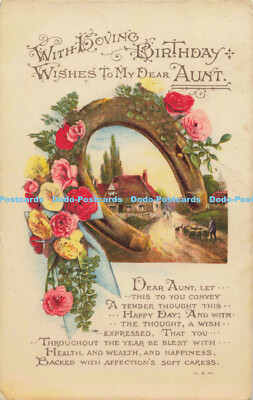 R557923 Mit liebevollen Geburtstagswünschen an meine liebe Tante W und K 1922