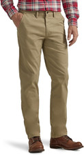 Men'S Flat Front Slim Straight Pant
