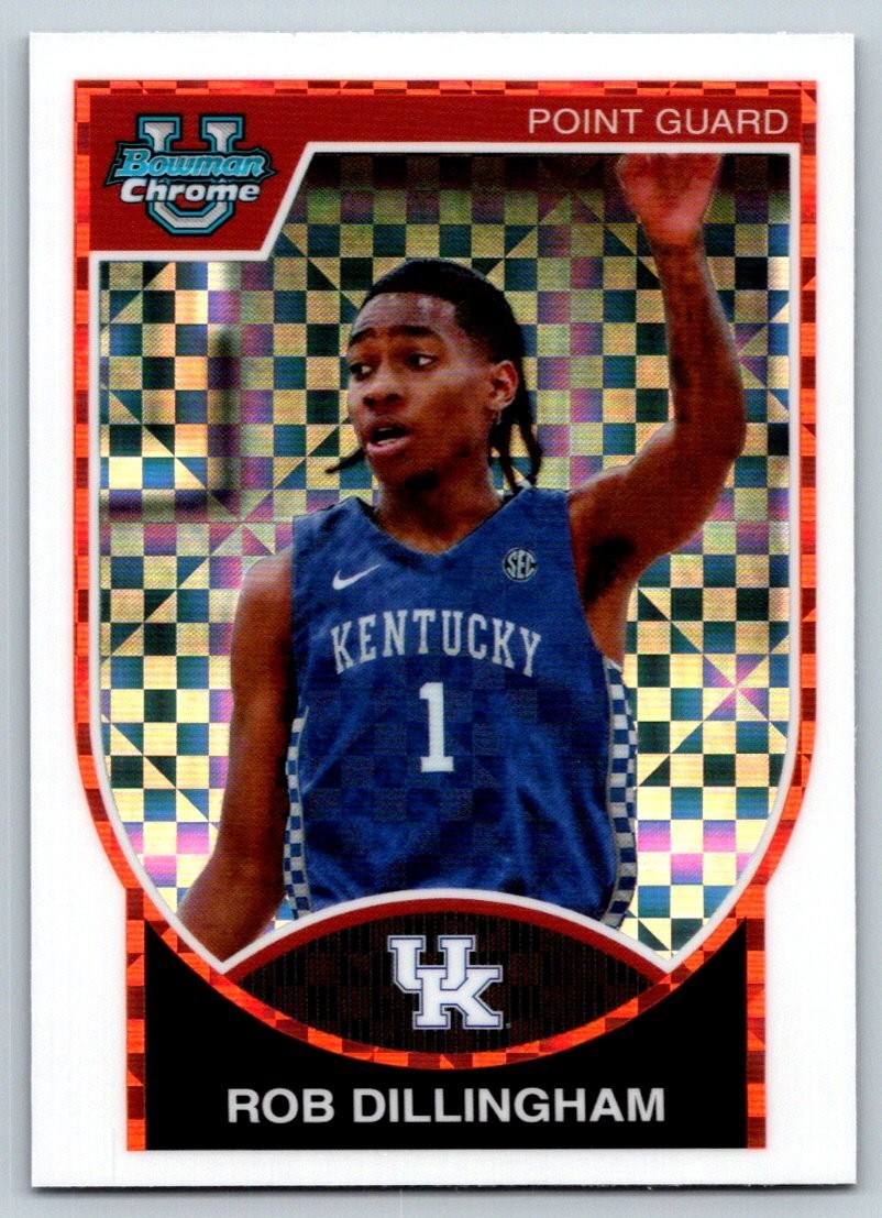 2023-24 Bowman University Chrome -Robert Dillingham #07B-12 X-Fractor (RC)
