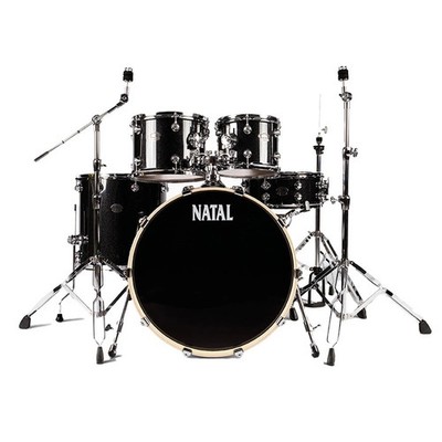 Natal Arcadia Birch F20 5-piece Drumkit inc. Hardware in Black Sparkle