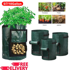 5x Potato Planters Grow Bags Sacks Vegetable Planter Container Home Garden UK