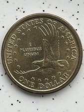 2000 P Sacagawea $1 Coin. Mother & child. Obverse Flying Eagle on reverse