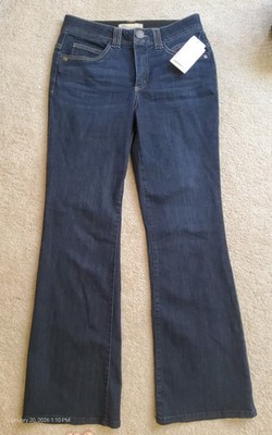 Democracy Mold And Hold Itty-bitty Dark Wash Boott Cut Jeans Sz 6