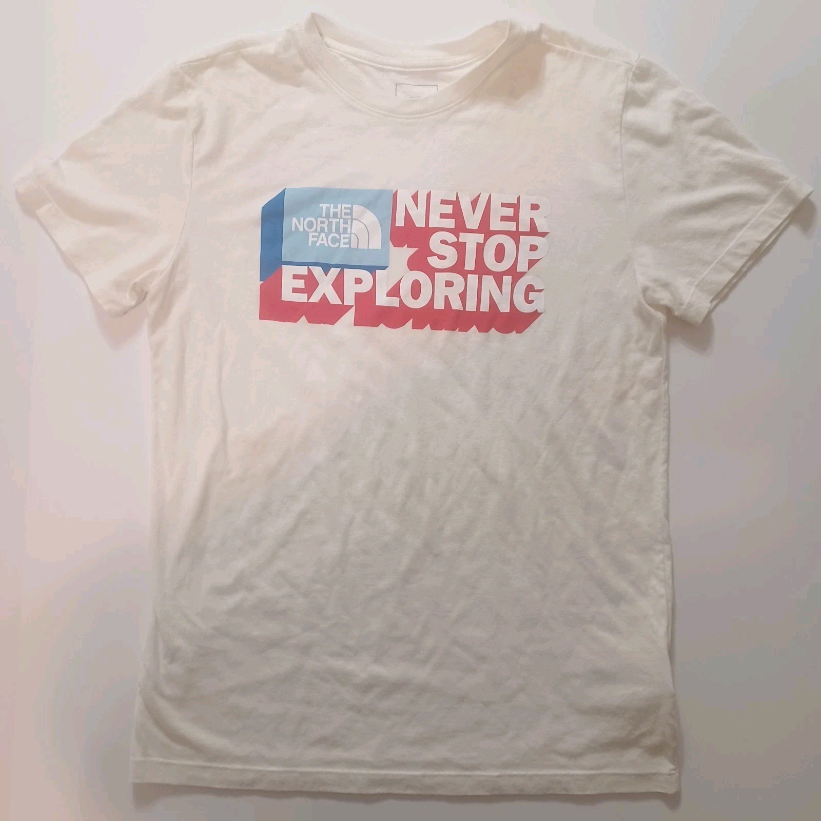 The North Face Never Stop Exploring Men's Medium White T-Shirt