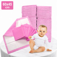 100 x Soft Disposable Baby Changing Mats Sheets Bed Dog Pads Absorbent 45x60cm