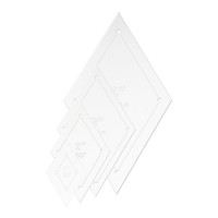 "1\" 2\" 3\" 4\" Acryl Diamant Quiltvorlage FüR Diy Quilting NäHen Basteln"