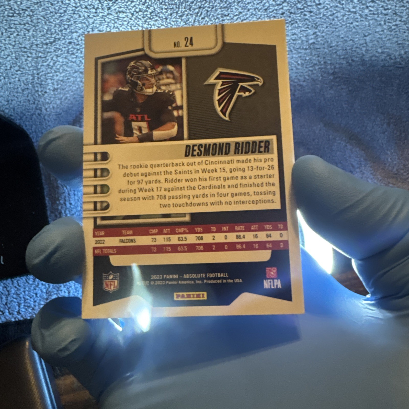 2023 Panini Absolute - Desmond Ridder #24 Orange Mosaic /299 for sale ...