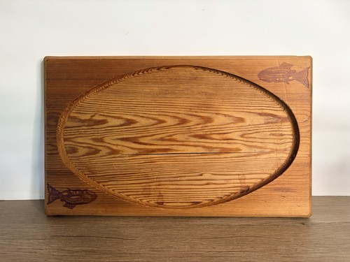 Chinook Cedar Plank Wooden Cookery Pacific Northwest Heritage VTG Fish NO Stand
