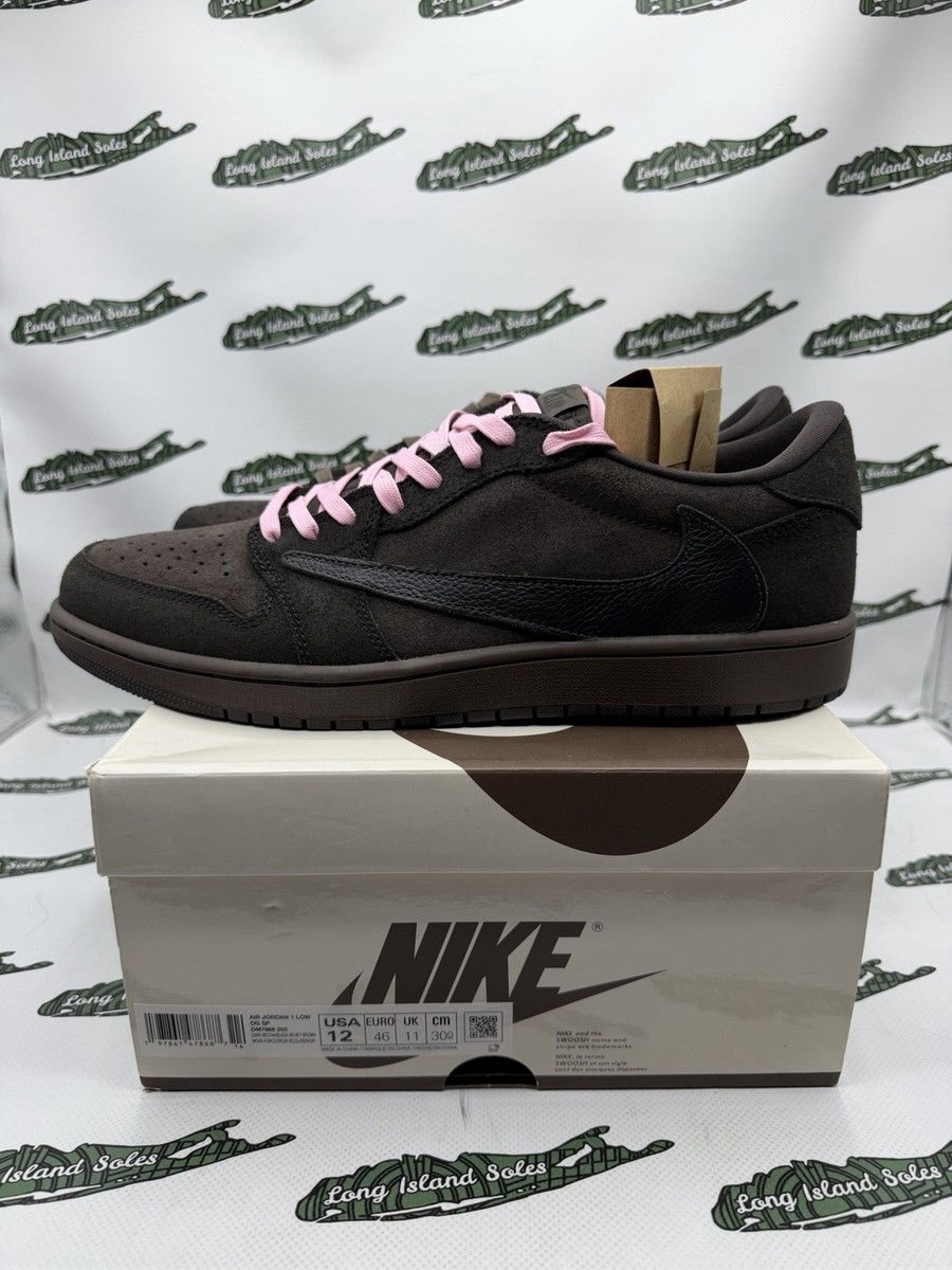 Size 12 - Nike Air Jordan 1 Low OG SP Travis Scott 'Velvet Brown