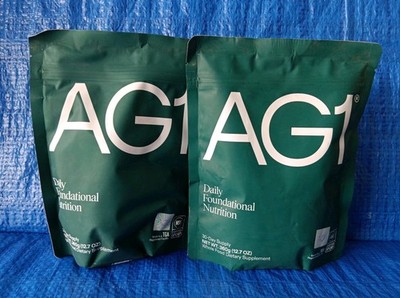 AG1 DAILY FOUNDATIONAL NUTRITION (12.7oz/ 360g) 30-Day Supply - 2 Packages 02/26