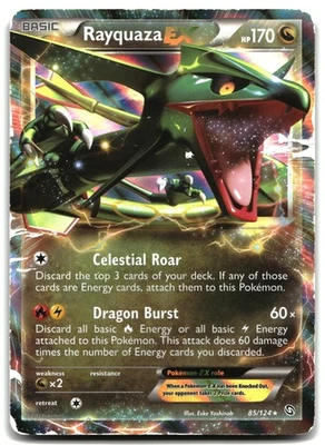 Pokemon Rayquaza EX HOLO Ultra Rare Dragons Exalted 85/124 HP/DMG - Image 1 of 2