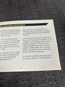 Nintendo NES KNIGHT RIDER solo libretto/manuale