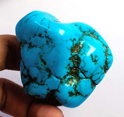 Natural Blue Turquoise 340.0 Ct Tumble Rough EGL Certified Loose Gemstone 6AGI