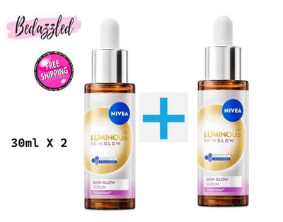 NIVEA Luminous 630 Skin Glow Serum reduce dark spots Moisturized skin 30 ml. x 2