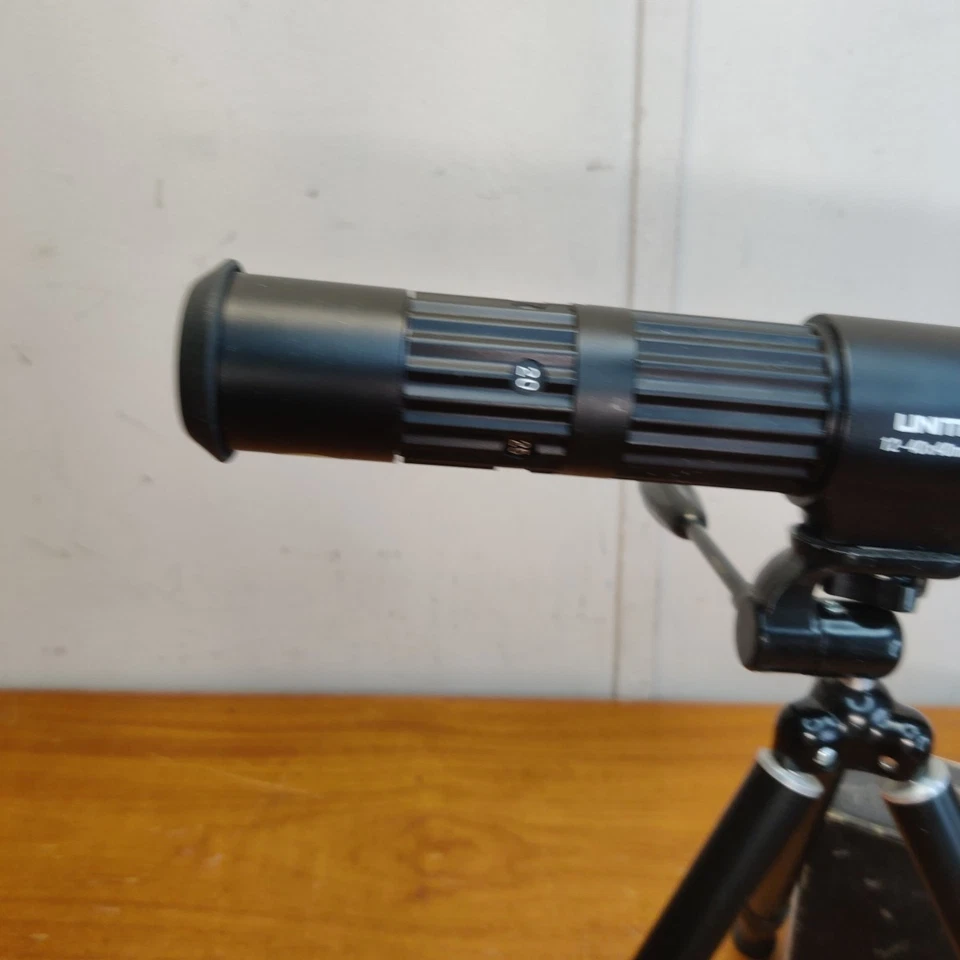 Vintage Unitron Spotter 12-40x40 Zoom Spotting Scope W/ Tripod And Box - Image 2 of 4