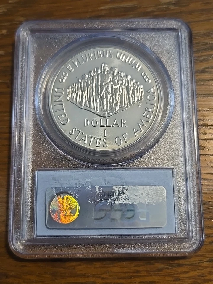 1987 P PCGS MS69 MS 69 CONSTITUTION COMMEMORATIVE SILVER DOLLAR NICE 90% SILVER - Image 4 of 4