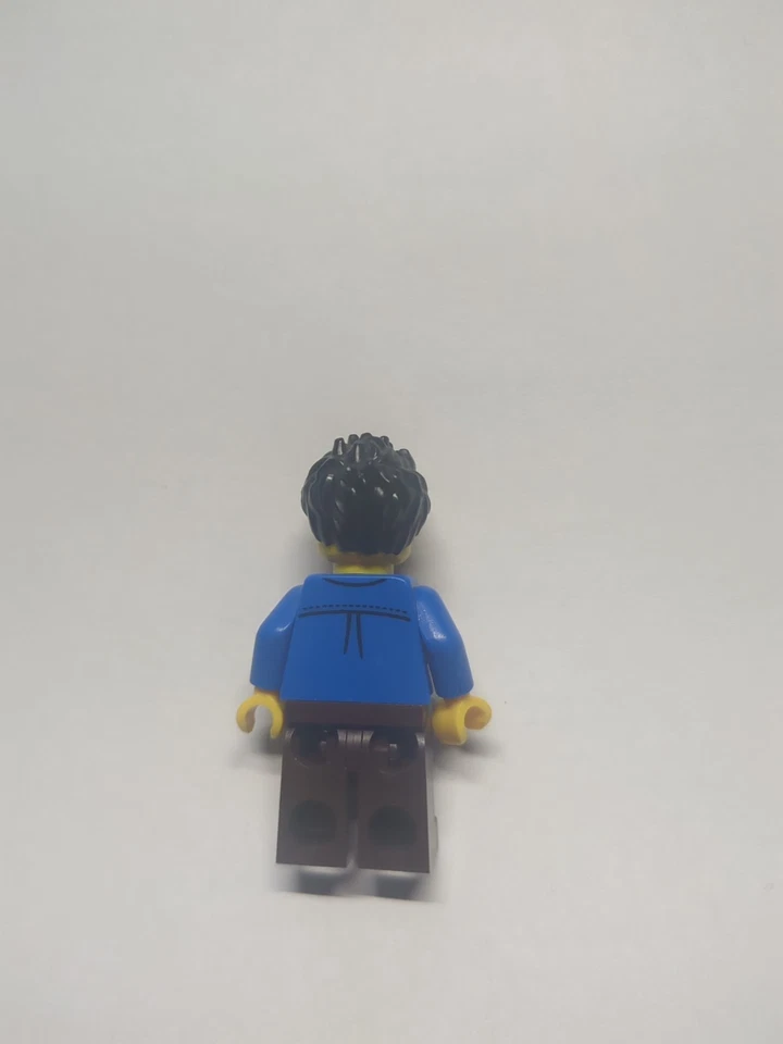 LEGO Figürchen Minifig City Mensch Dart Player Jacke Blau Player Haare twn218 - Image 2 of 3