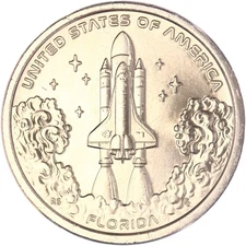 2025 D Innovation Florida NASA Space Shuttle Dollar Choice BU See Pics F241
