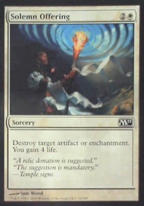 Solemn Offering - Magic 2011 (M11) #32 Common