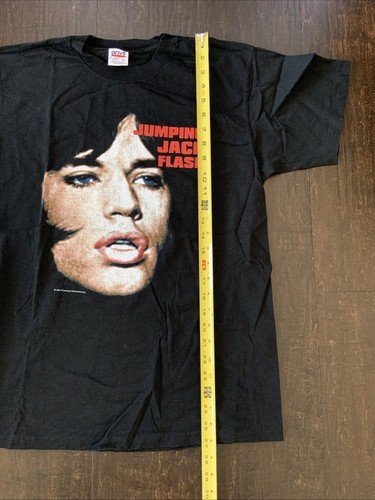 Rare 1997 Rolling Stones Jumpin Jack Flash PROMOTOUR T-Shirt Black Men’s L - Picture 5 of 6