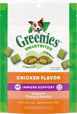 Greenies Smartbites Immune Support Crunchy & Soft 8 Ounce (Pack of 1), brown 