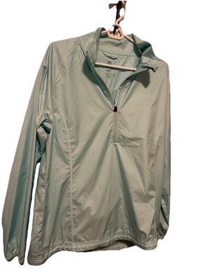 Peter Millar Womens Element E4 Wind 1/4 Zip Golf Jacket Size XL Teal