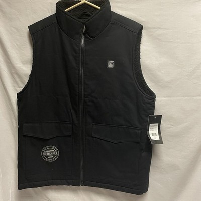 Men s Machine Custom Co Sherpa Lined Vest Size Medium 