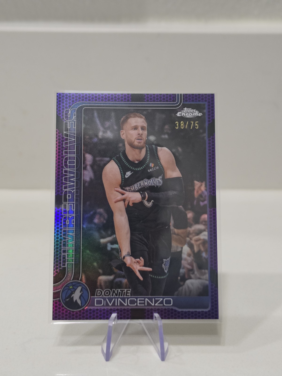 2025-26 Topps Chrome Update Series - Donte DiVincenzo Purple Refractor 38/78