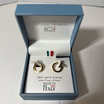 Mia Fiore Creolen 18kt vergoldet Sterlingsilber Made in Italy