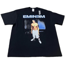 Eminem Vintage 2000s Rapper 90s Hiphop XL Black Single Stitch T-shirt REPRINT