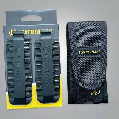 Leatherman Bit Kit w/SHEATH for Charge Plus TTi Wave Plus Skeletool Curl Arc