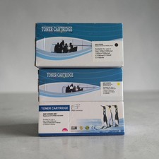Toner Ink Cartridges Lot Of 3 Compatible With Dell 1250c Black, Yellow, Magenta