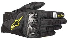 SMX 1 Air V2 Motorcycle Gloves Lightweight Large Black/Yellow Fluorescent