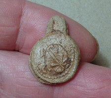 Tuchplombe Cloth Seal noch nicht identifiziert..  16./18. Jhrt Bodenfund