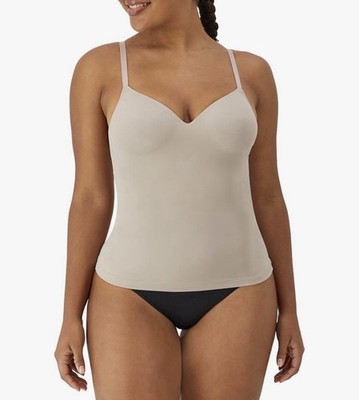 Maidenform Women s Wireless Foam Cami Firm Control Shaping Camisole Beige Size M