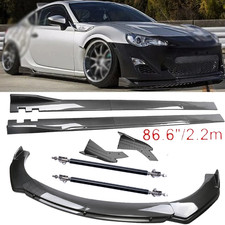 For Scion Frs Fr-s Carbon Fiber Front Bumper Lip Spoiler 86.6 Side Skirt