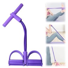 Multifunction Tension Rope, 4 Tube Elastic Yoga Pedal Puller Resistance Band NEW