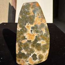 225G Natural Gem Grad Ocean Jasper Freeform & Druzy Crystal Mineral Specimen