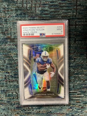 2020 Panini Select - Club Level Jonathan Taylor #253 White Prizm /35 (RC)