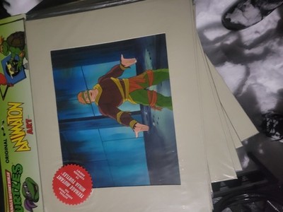  Lot of 8 TMNT Original Production Cels 1987 MWS Series - Sealed Vintage Collect