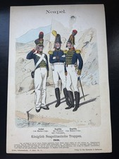 Blatt Bild Kn&ouml;tel Uniformkunde Neapel Italien