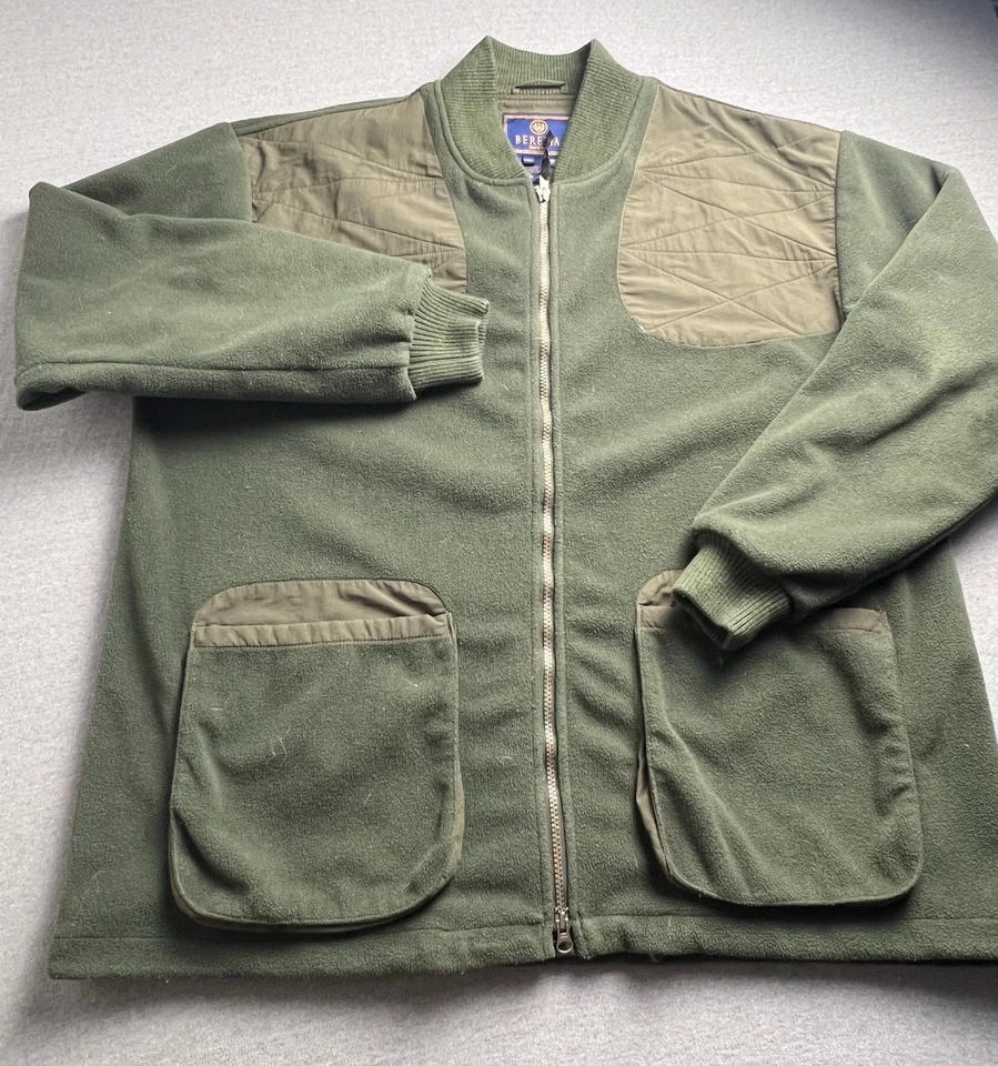 Куртка мужская Beretta 2XL зеленая флисовая победная на молнии для стрельбы охоты - Изображение 3 из 4