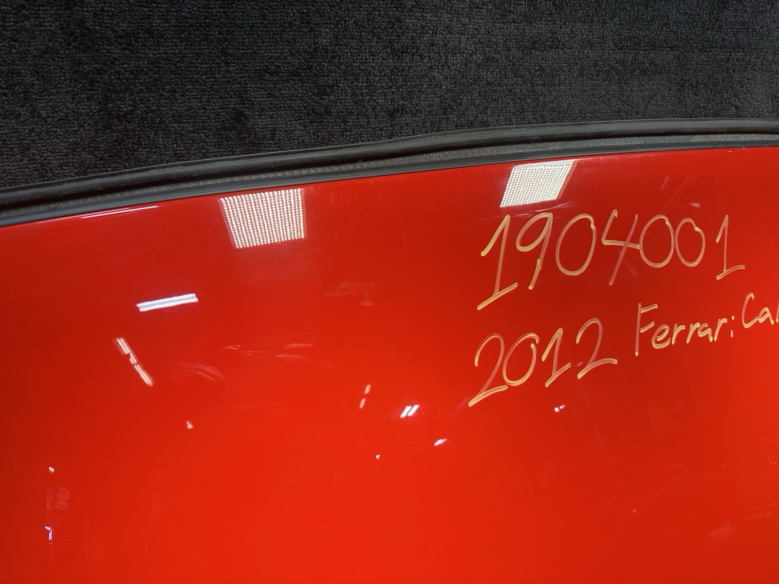 Ferrari California 30 2008-2014 Roof panel Red P/N 9412597A