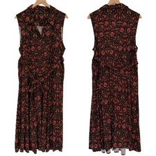 New Torrid Black Colorful Pattern A Line Dress - Size 2X